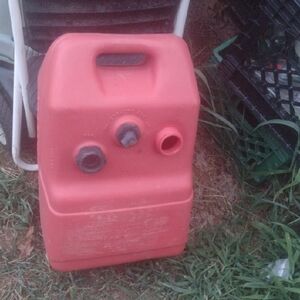 Portable Red Fuel Container